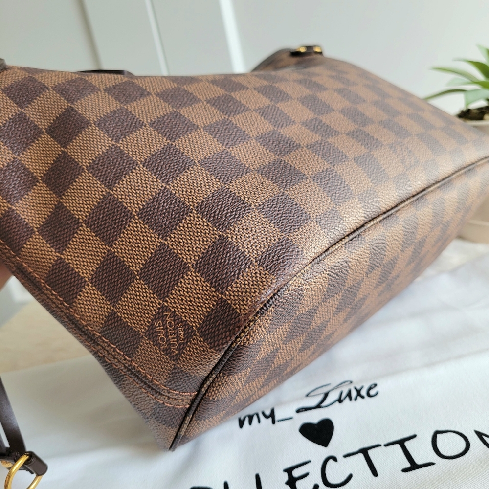 💕CLASSIC Tote Bag LOUIS VUITTON Neverfull PM Damier Ebene - Picture 12 of 16